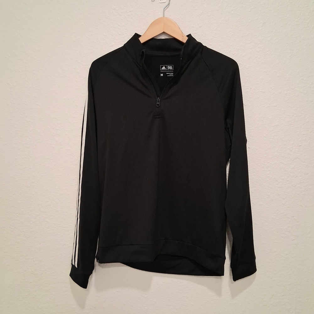 Men's Adidas 1/4 Zip Jacket : Size Medium : Black